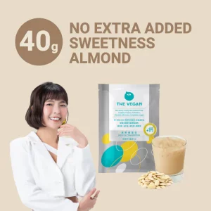 【THE VEGAN】High Calcium Plant-Based Protein – No Extra Added Sweetness Almond (40g)