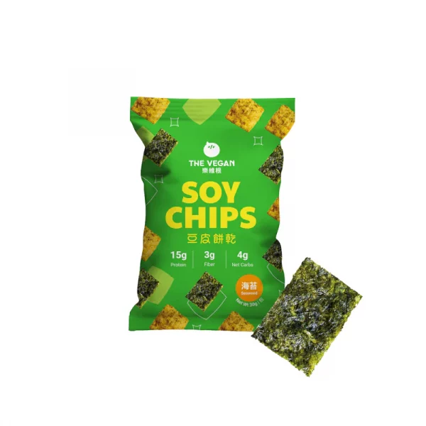 【THE VEGAN】Soy Chips - Seaweed (30g) - Image 8