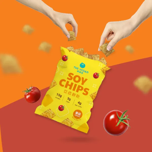 【THE VEGAN】Soy Chips - Tomato (30g) - Image 7