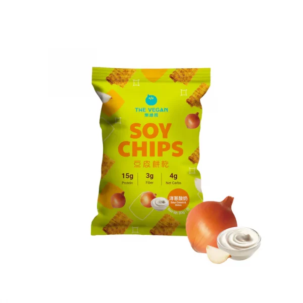 【THE VEGAN】Soy Chips - Sour Cream & Onion (30g) - Image 8