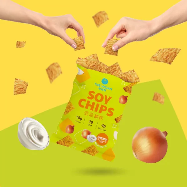 【THE VEGAN】Soy Chips - Sour Cream & Onion (30g) - Image 7