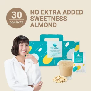 【THE VEGAN】Classic Plant-Based Protein – No Extra Added Sweetness Almond (Box of 30 sachets)