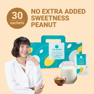 【THE VEGAN】Classic Plant-Based Protein – No Extra Added Sweetness Peanut (Box of 30 sachets)