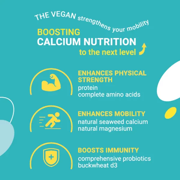 【THE VEGAN】High Calcium Plant-Based Protein - No Extra Added Sweetness Almond (Box of 30 sachets) - Image 7