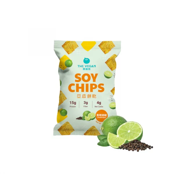 【THE VEGAN】Soy Chips - Lime & Pepper (30g) - Image 8