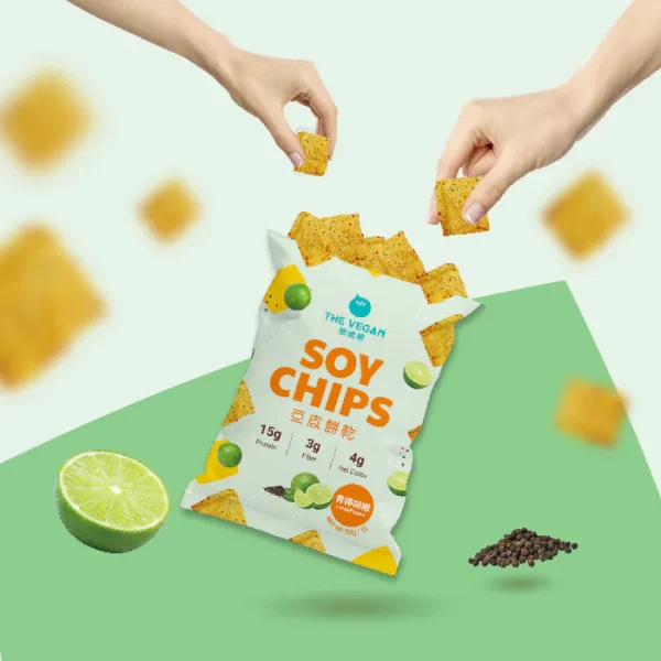 【THE VEGAN】Soy Chips - Lime & Pepper (30g) - Image 7